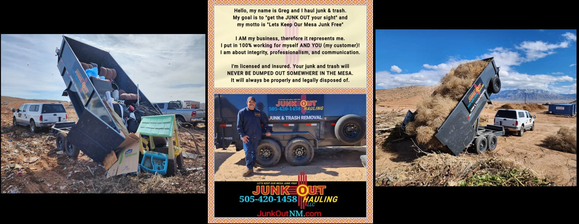 Commercial junk removal service in Rio Rancho by Junk Out Hauling LLC